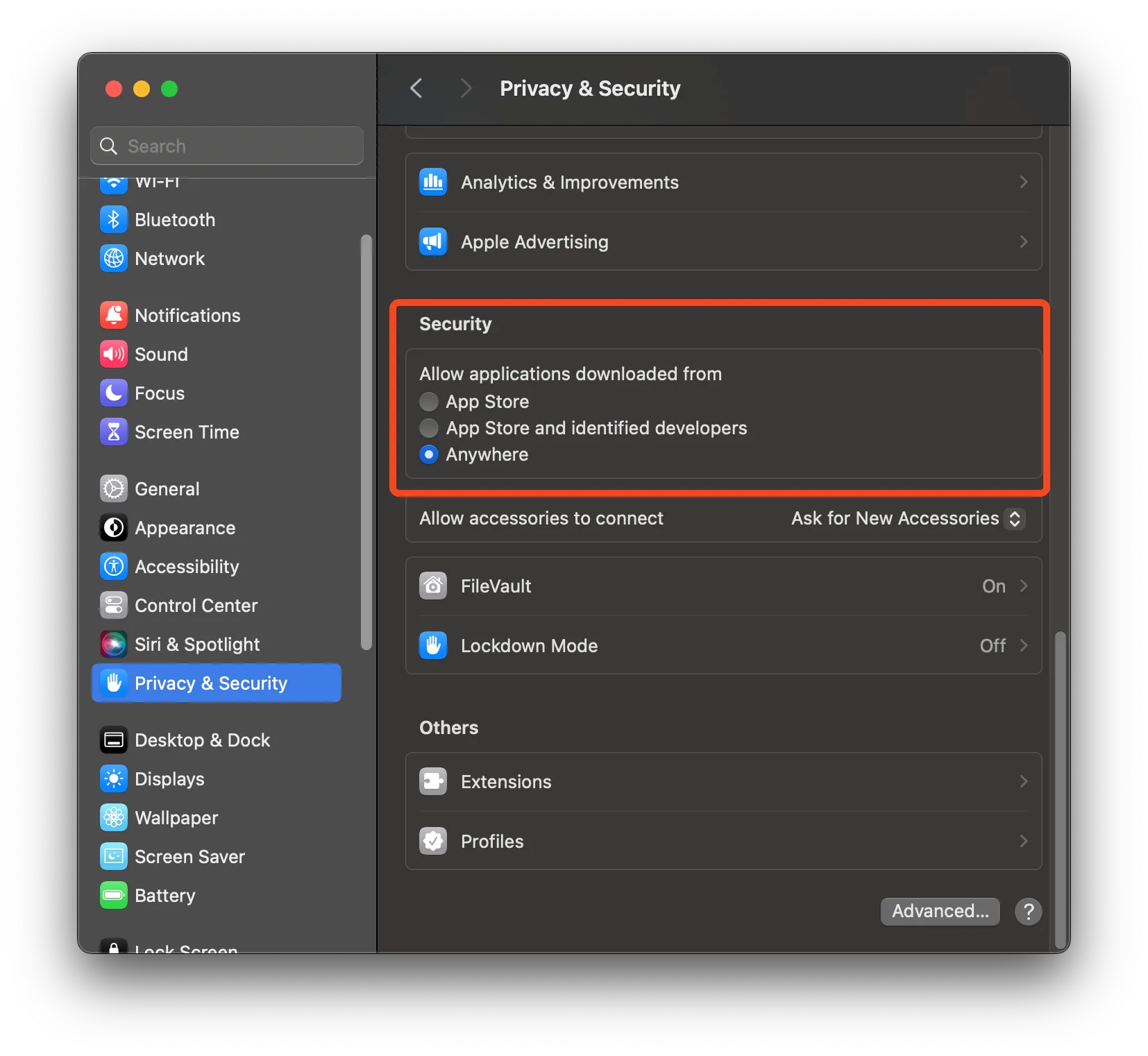 HOW TO Open applications from “Anywhere” in macOS Sonoma